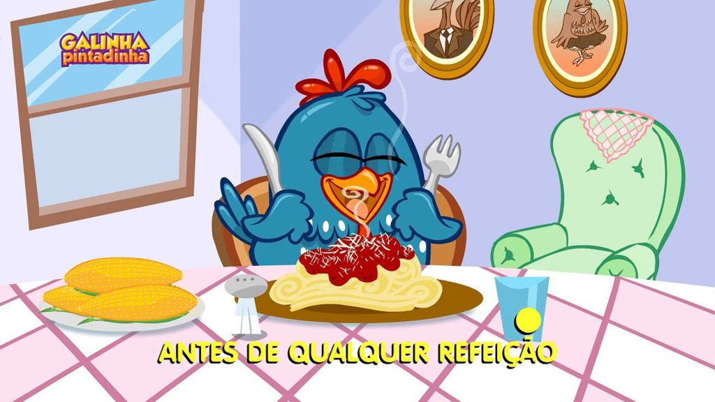 galinha pintadinha lava a mão